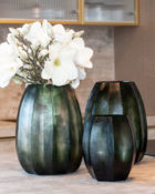 Guaxs Vase Koonam grünes Glas grüne Vase hochwertig