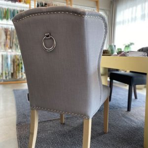 Richmond Interiors Stuhl Daisy grau Haken Esstisch Stuhl Essstuhl Esszimmerstuhl