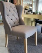 Richmond Interiors Stuhl Daisy grau Haken Esstisch Stuhl Essstuhl Esszimmerstuhl