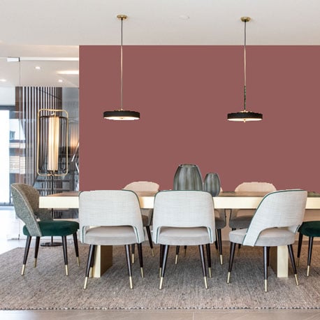 Little Greene Wandfarbe Ashes of Roses 6 Altrosé Wandfarbe dunkel Dunkelrosa Wandfarbe gedeckt Edle Wandfarbe