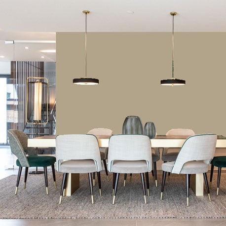 Little Greene Wandfarbe Rolling Fog Dark 160 Dunkelbraun Wandfarbe Dunkles Taupe Grau Beige Wandfarbe