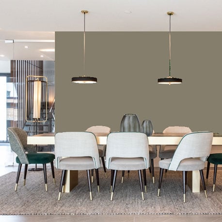 Little Greene Wandfarbe Silt 40 Wandanstrich Taupe Wandfarbe beige Wandfarbe Schlafzimmer