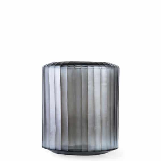 Guaxs Omar Medium Indigo & Smokeygrey Guaxs Online Shop Guaxs Windlicht Guaxs Vase Smokeygrey Rauchglas