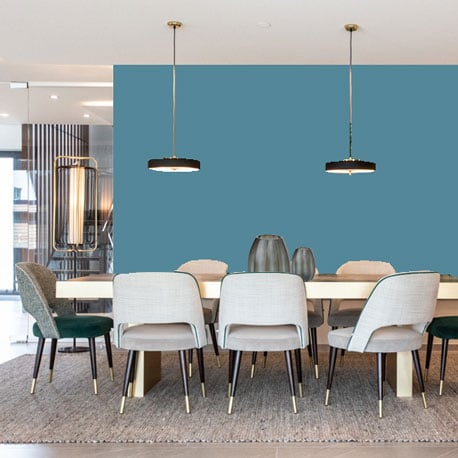 Little Greene Wandfarbe Air Force Blue 260 Wandfarbe Petrol, Intensives Blau Wandfarbe, Kühle Wandfarbe