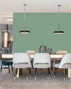 Little Greene Wandfarbe Aquamarine Deep 198 Akzent Wandfarbe Blau Grüne Wandfarbe Dezente Wandfarbe