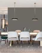 Little Greene Wandfarbe Dark Lead Colour 118 Intensive Wandfarben, Kräftige Graue Wandfarbe, Kühle graue Wandfarbe