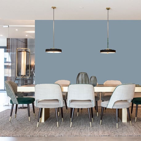 Little Greene Wandfarbe James 108 Himmelblaue Wandfarbe Intensive Grau Blaue Wandfarbe Kühle Hellblaue Wandfarbe