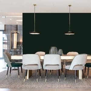 Little Greene Wandfarbe Obsidian Green 216 Akzent Wandfarbe Dunkelgrüne Wandfarbe Dunkle Wandfarbe Grün