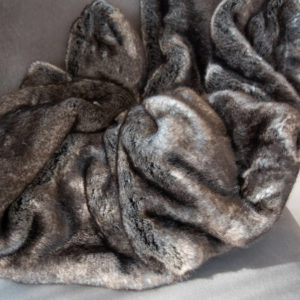 Kunstfell-Plaid Weasel Graphit