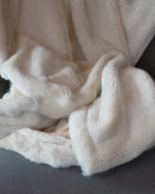 Kunstfell-Plaid Puma Cream