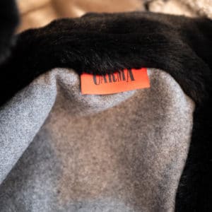 Kunstfell-Plaid-Hermelin-Schwarz