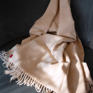 Woll-Kaschmir Decke Off-White