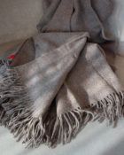 Woll-Kaschmir Decke Stone-Grey