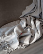 Woll-Kaschmir Decke Grey-Melange