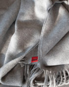 Woll-Kaschmir Decke Grey-Melange