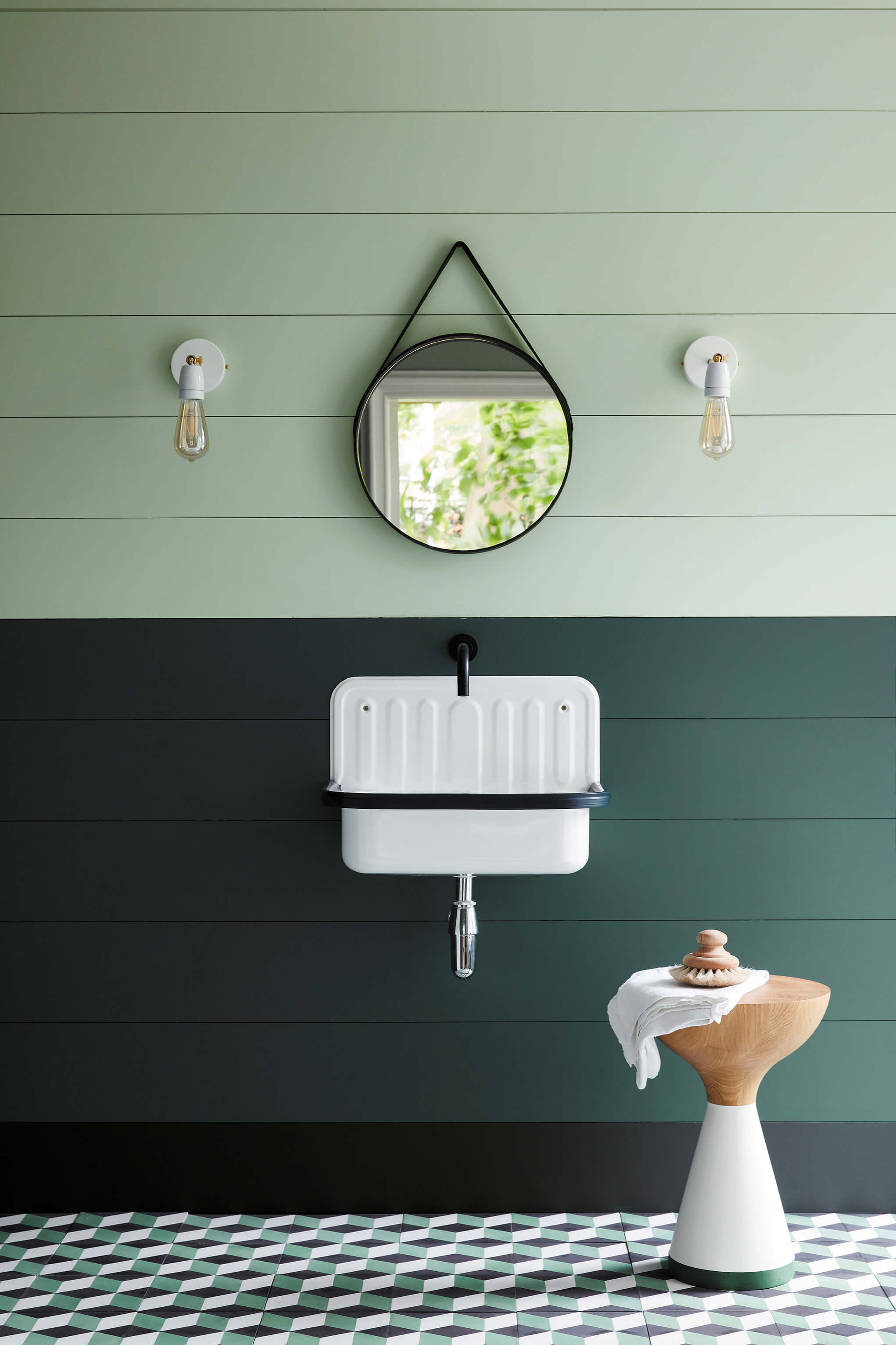 Little Greene Wandfarbe Three Farm Green 306