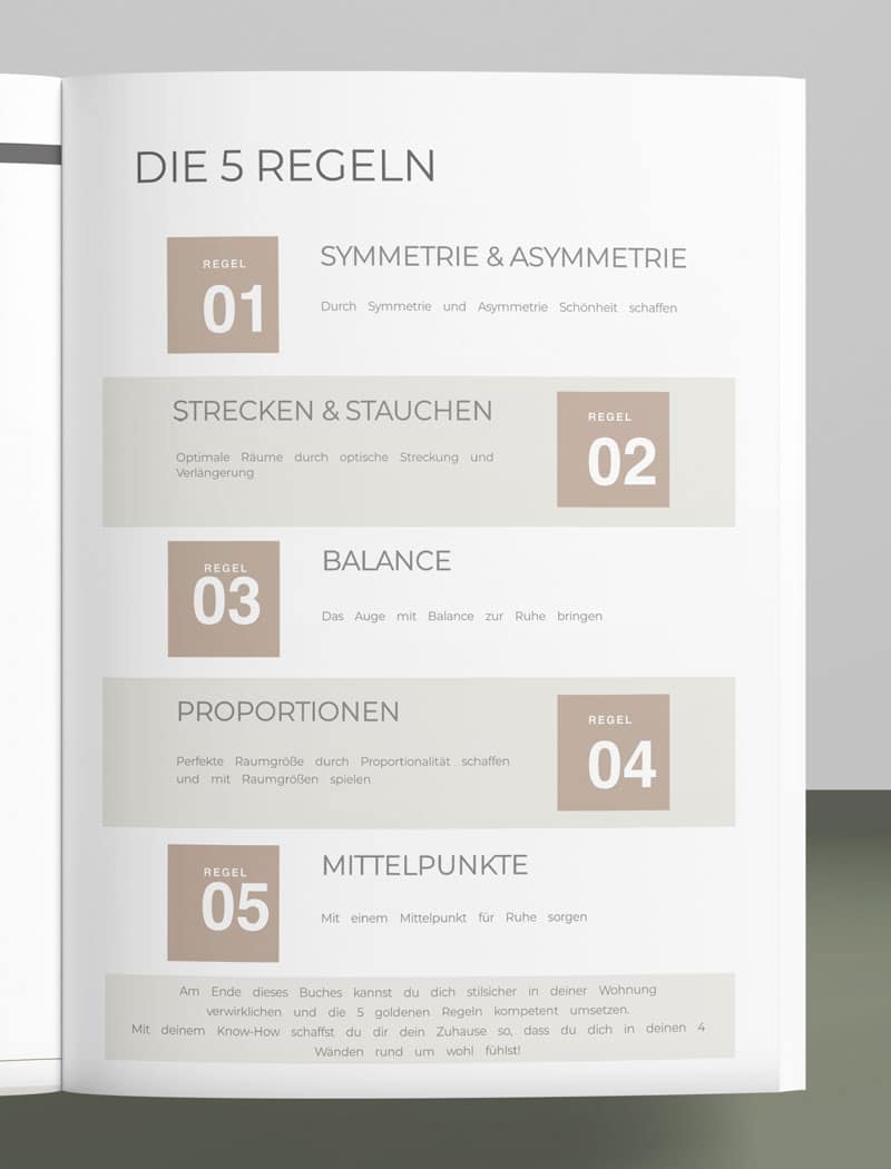 Inneneinrichtung lernen