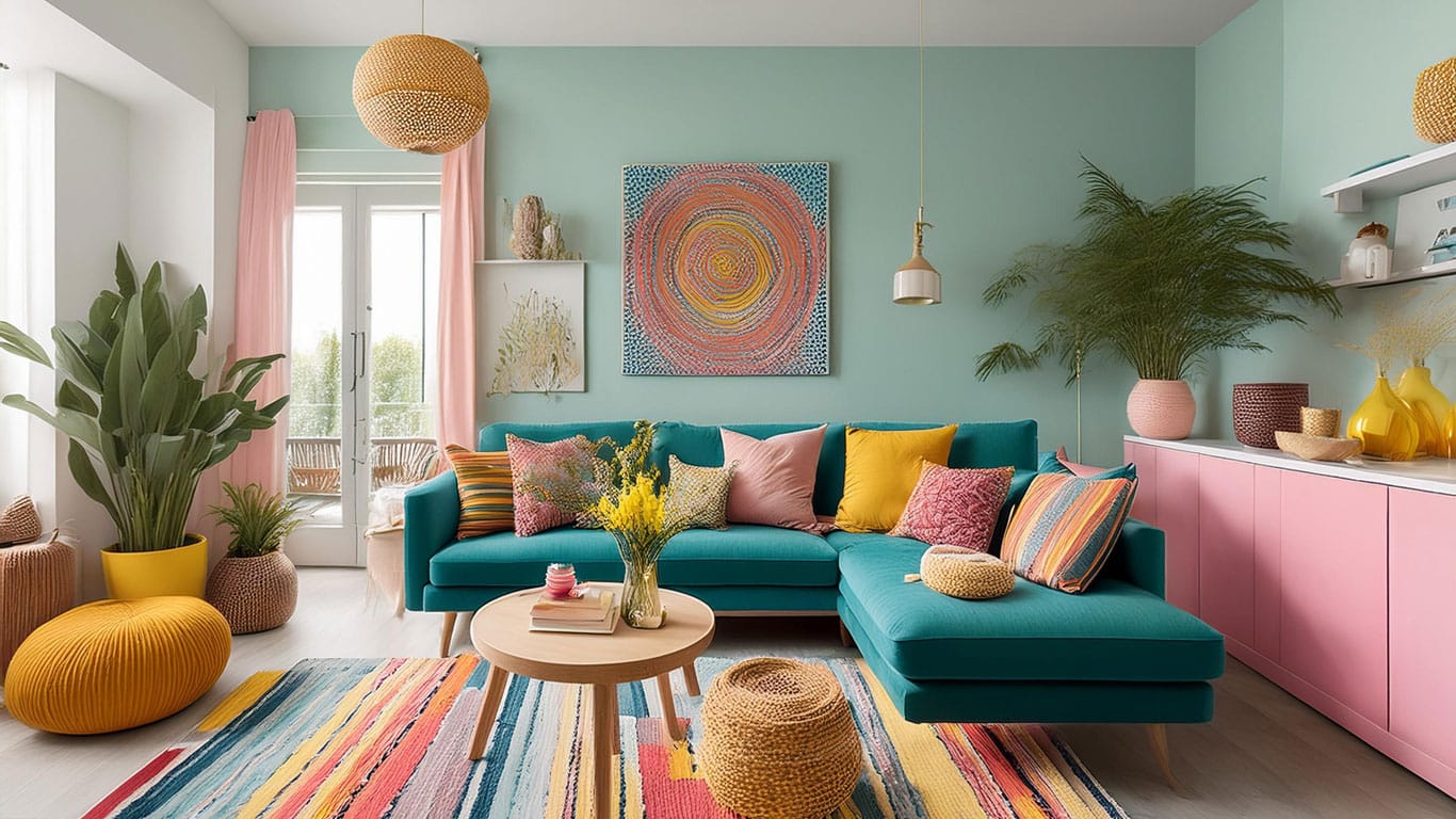 bunt einrichten wohnung mit farbenfrohen möbeln