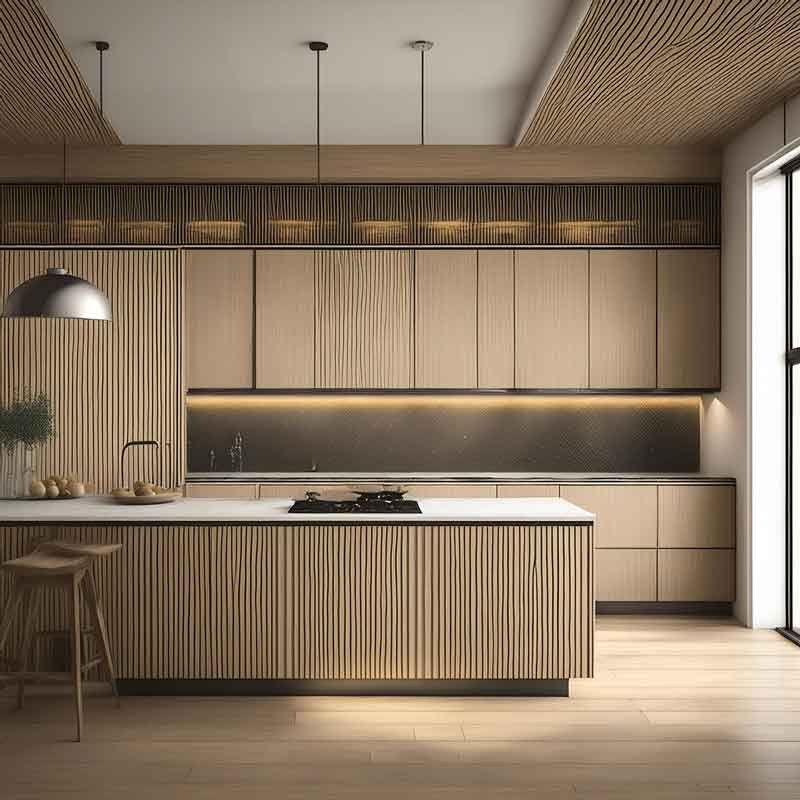 holzküche küche mit holzfronten