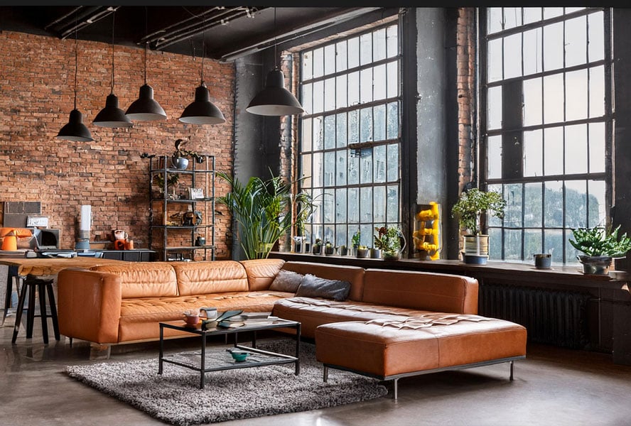 industrial industrial stil einrichtung wohnzimmer