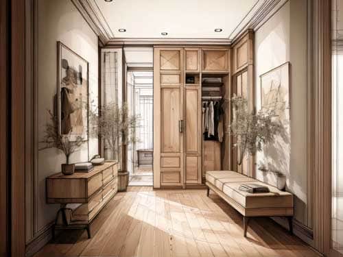 Einbaumöbel Planung wohnungseinrichtung für ihr zuhause skizze flur