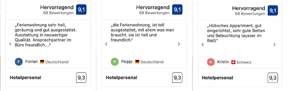 Referenz-Schw.-2 Einrichtung für Ferienwohnungen bewertung gäste