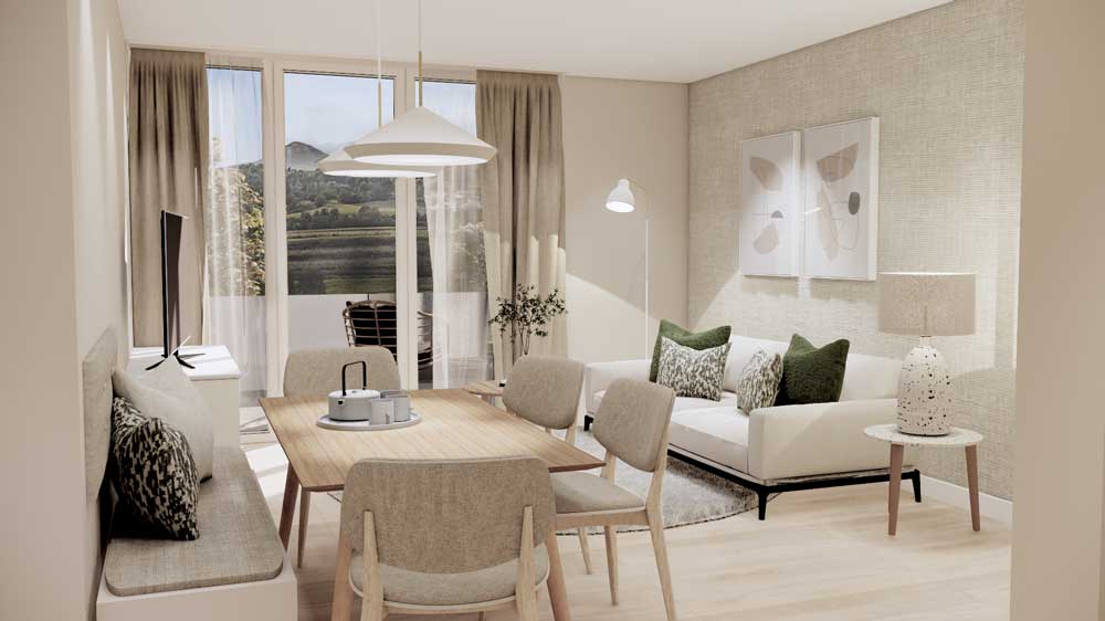 Rendering Raumkonzept Ferienwohnung