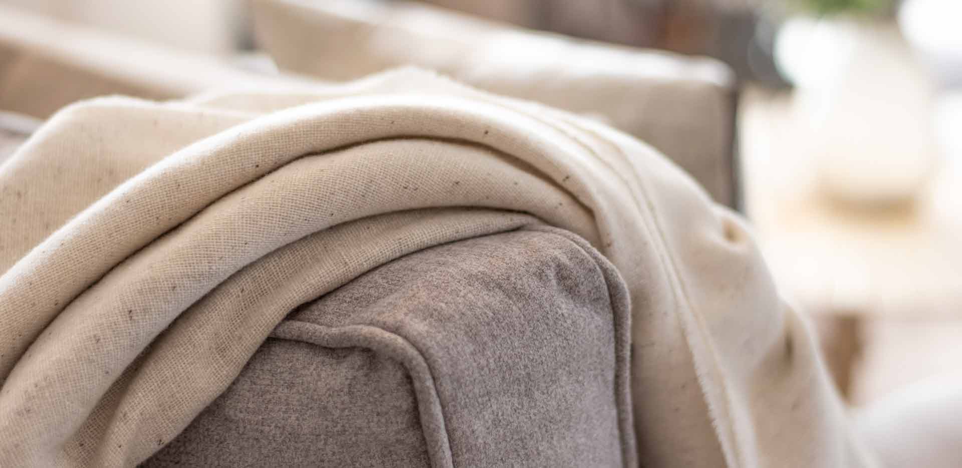 Helle Leinendecke Sofadekoration Sofa Gemütlich Warm