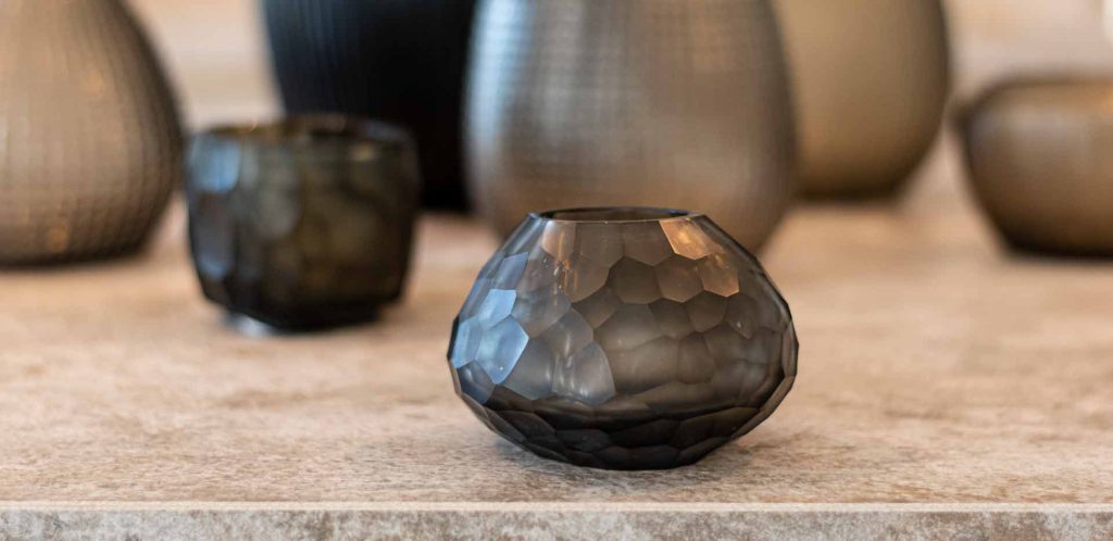 Guraxs Vase Otavalo Smokegray Indigo Deign Dekoration Teelichthalter